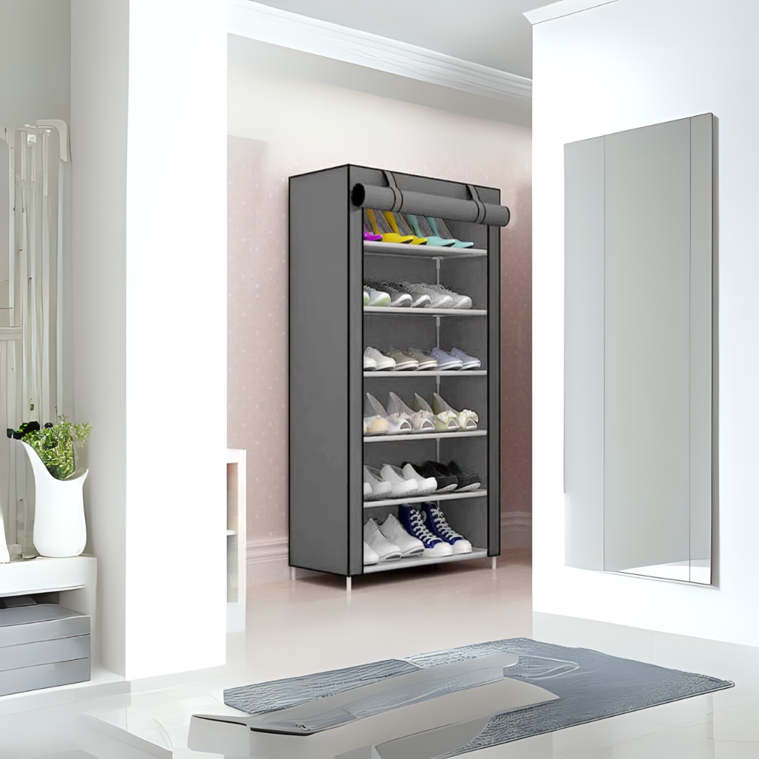 FLIPZON Premium 6-Tier Shoe Rack – Space-Saving, Durable & Stylish Storage Solution Souq Al Riyad