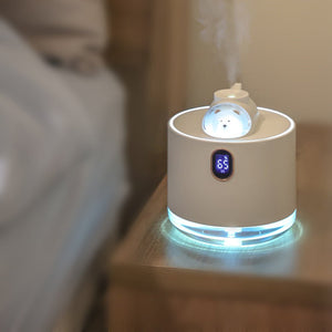 Cute Bear Wireless Air Humidifier USB Aromatherapy Diffuser With LED Lamp 500ML Portable Ultrasonic Mist Maker Water Car Fogger Zambeel China