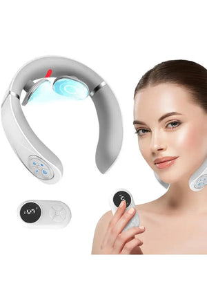 Smart Neck Massager with Heat – Cordless, Lightweight & Adjustable Souq Al Riyad