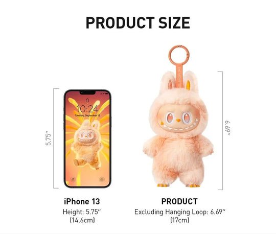Labubu™ Plush Keychain – Quirky Pastel Monster Charm Souq Al Riyad