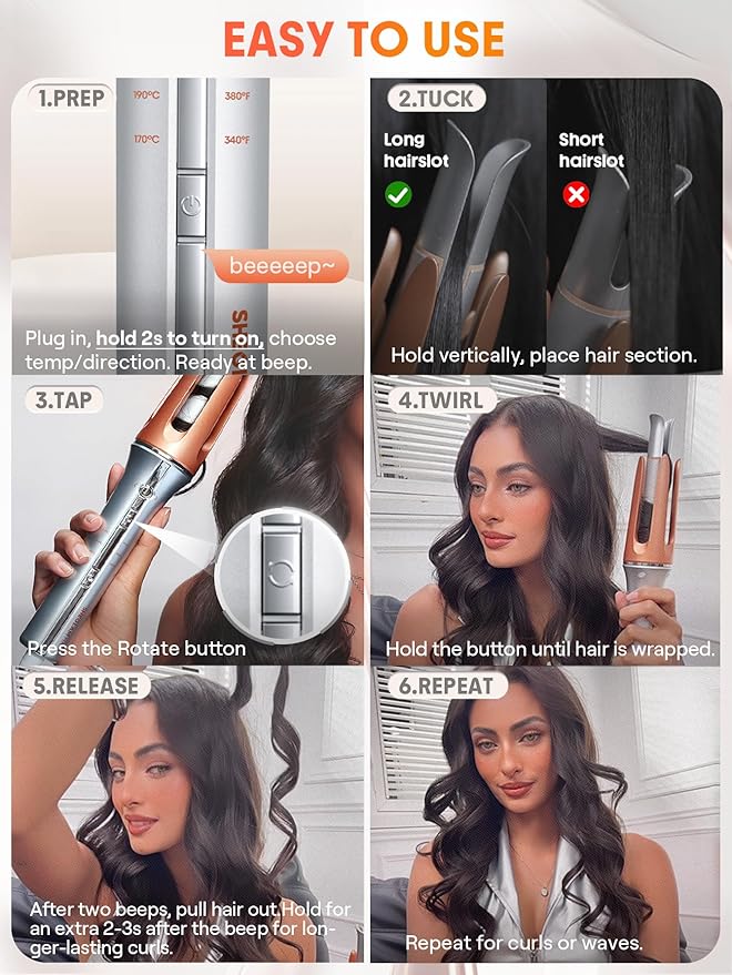 SHEGLAM It-Curl™ One-Touch Ceramic Hair Curler Souq Al Riyad