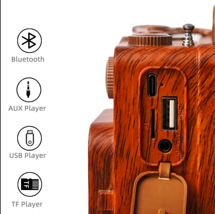 A8 FM Radio Retro Dual Vintage Speaker Dailynexa