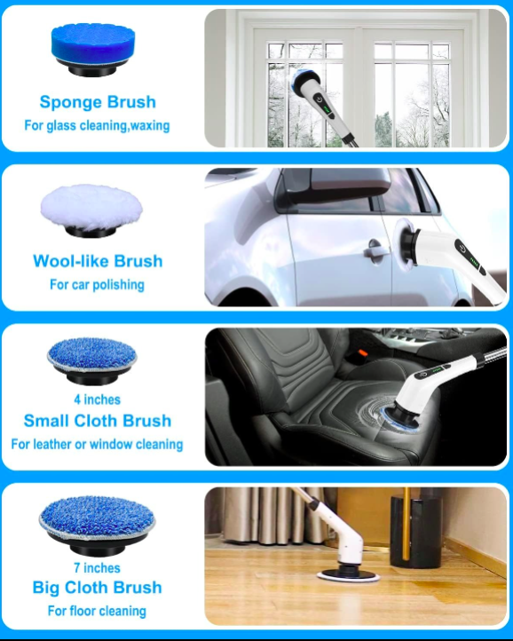 9 in 1 Electric Cleaning Brush Dailynexaa