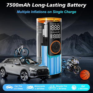 Portable Car Tire Inflator – 150 PSI Air Compressor with Digital LCD Display Souq Al Riyad