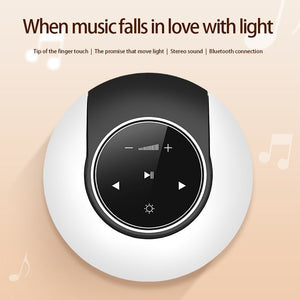 Creative Bluetooth Subwoofer Stereo Speaker LED Desk Lamp Stepless Dimming Folding Touch Atmosphere Night Light Zambeel China