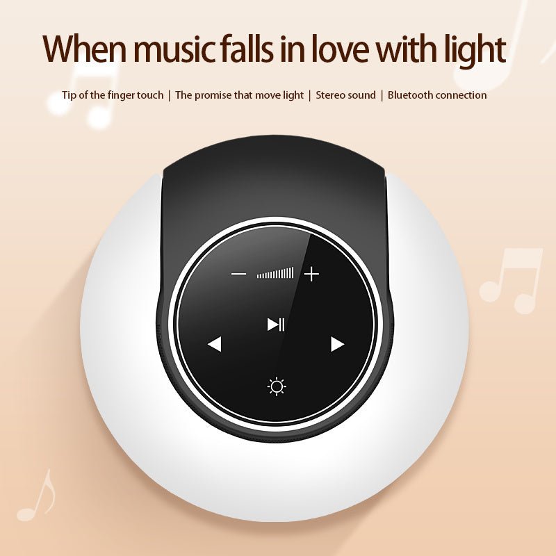 Creative Bluetooth Subwoofer Stereo Speaker LED Desk Lamp Stepless Dimming Folding Touch Atmosphere Night Light Zambeel China