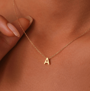 Custom English Initial Necklace Zambeel - Elegant Bands