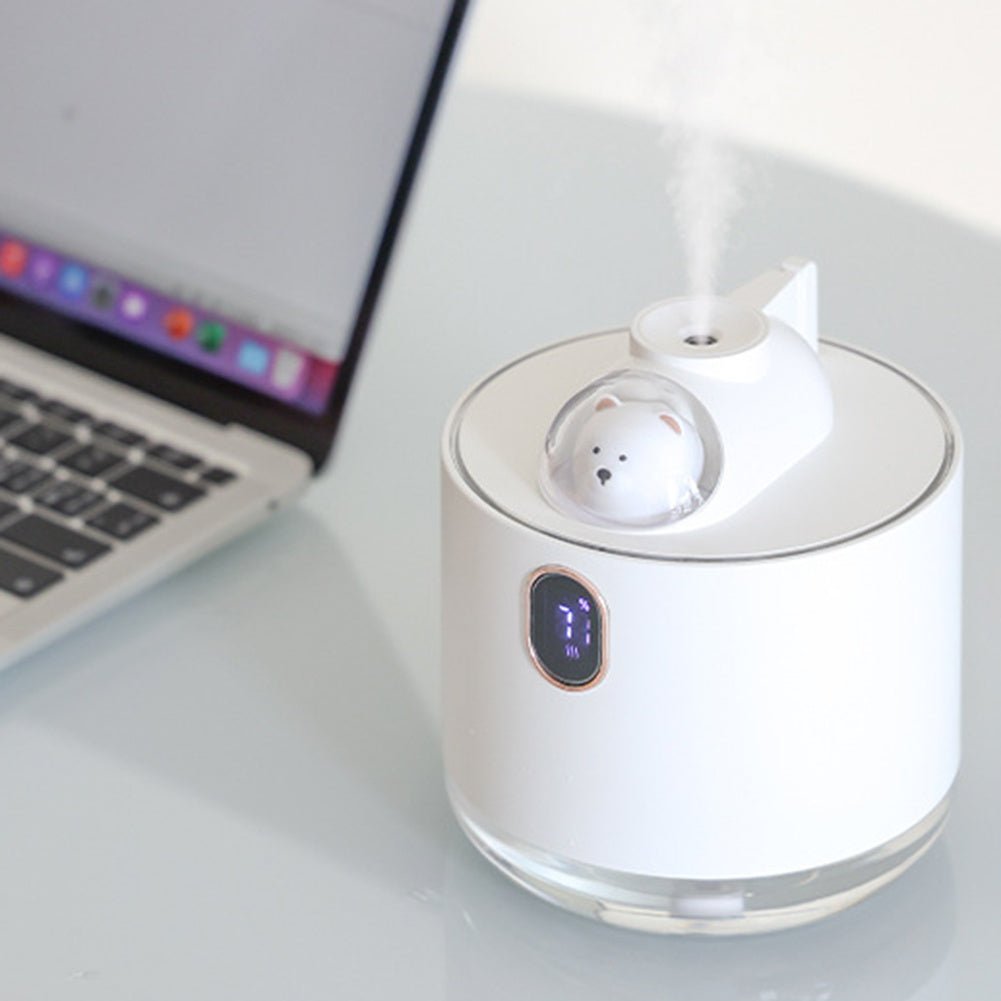 Cute Bear Wireless Air Humidifier USB Aromatherapy Diffuser With LED Lamp 500ML Portable Ultrasonic Mist Maker Water Car Fogger Zambeel China