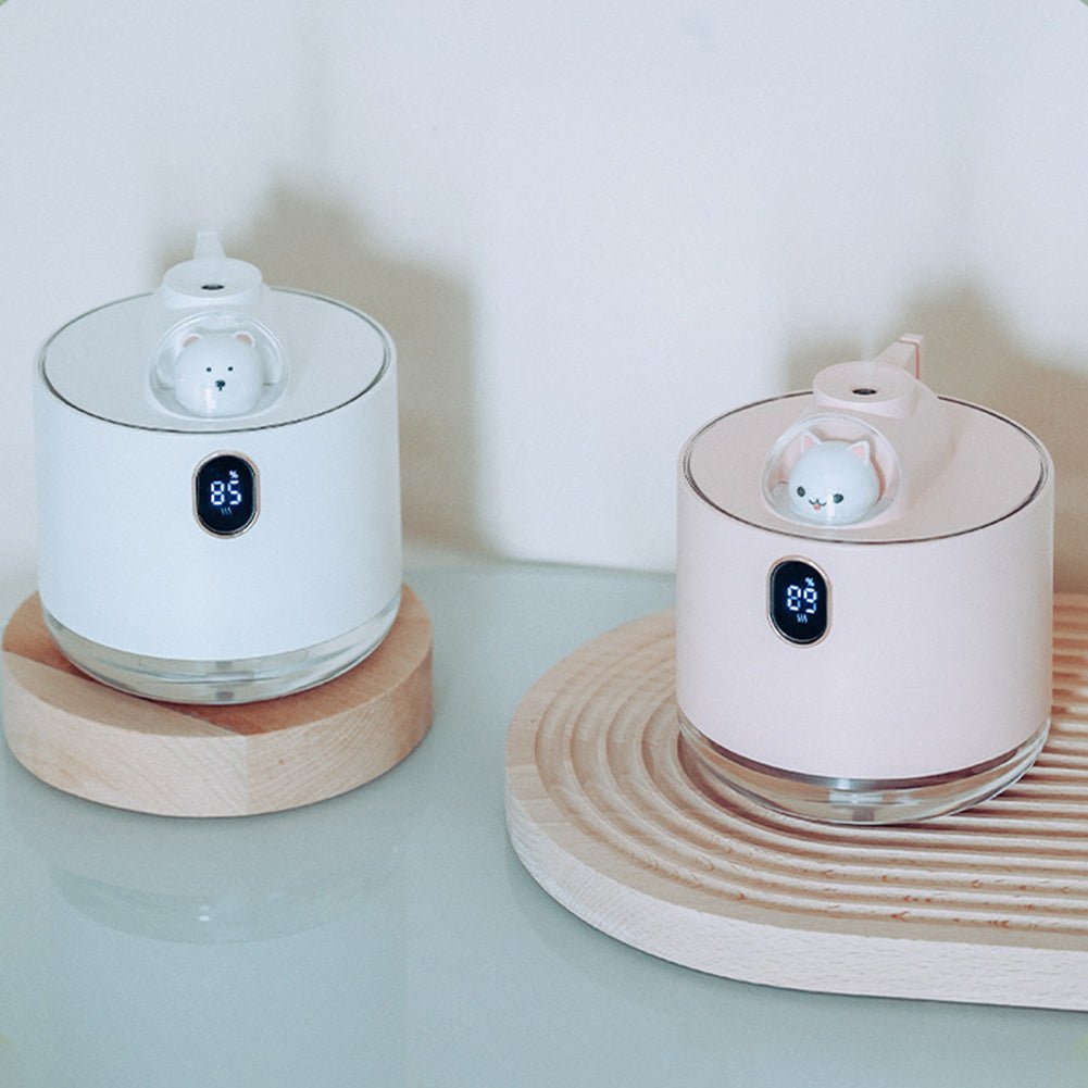 Cute Bear Wireless Air Humidifier USB Aromatherapy Diffuser With LED Lamp 500ML Portable Ultrasonic Mist Maker Water Car Fogger Zambeel China
