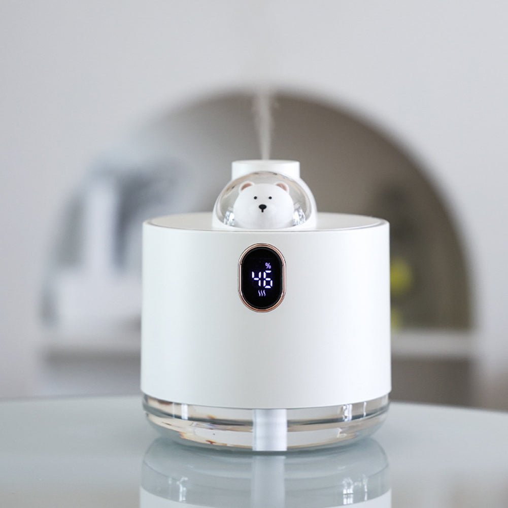 Cute Bear Wireless Air Humidifier USB Aromatherapy Diffuser With LED Lamp 500ML Portable Ultrasonic Mist Maker Water Car Fogger Zambeel China
