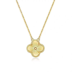 Four-Leaf Clover Gold Pendant Necklace Zambeel