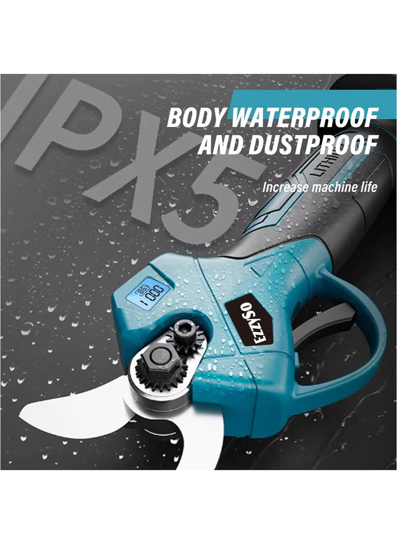 21V Electric Pruning Shears – High-Performance Cordless Cutter with 2 Batteries Souq Al Riyad