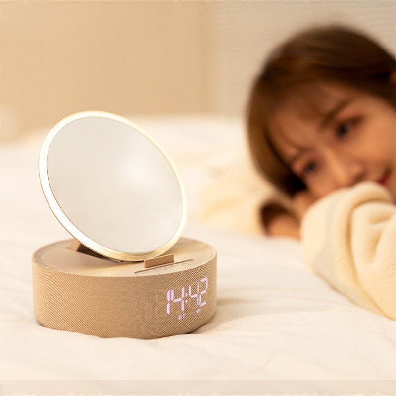 Mirror Wireless Charger Alarm Clock Bluetooth Speaker LED Night Light Smart Digital Clock Loudspeaker For Phone Charger Zambeel China