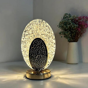 Oval Crystal LED Table Lamp Zambeel