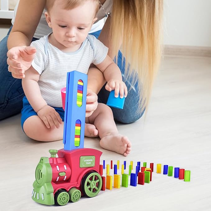 Ruida Toys - Automatic Domino Train Set Ⓢ Zambeel - Toy Garden
