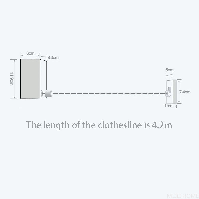 Telescopic Clothesline Clothes Drying Rope Rauf