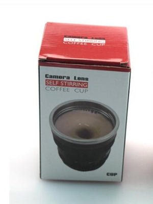 Transhome Creative Self Stirring Mug Camera Lens Mugs 300ml Battery Style Stainless Steel Milk Coffee Cups For Sporting Travel Zambeel - China