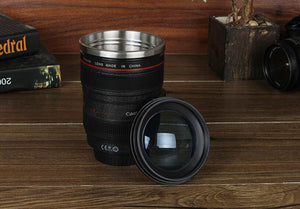 Transhome Creative Self Stirring Mug Camera Lens Mugs 300ml Battery Style Stainless Steel Milk Coffee Cups For Sporting Travel Zambeel - China