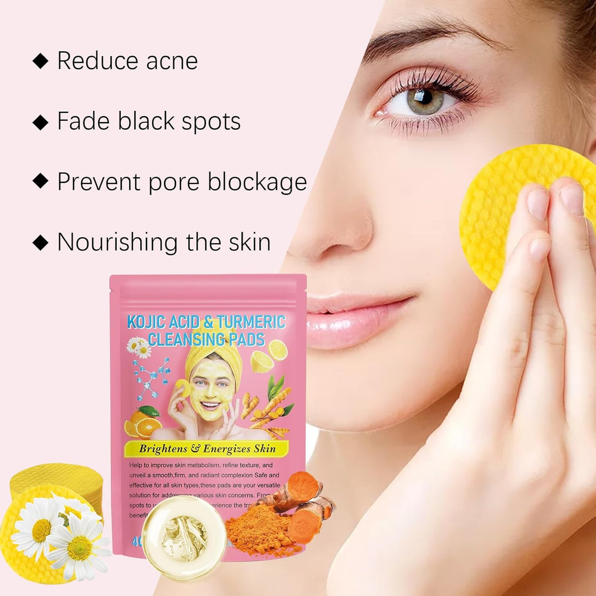 Turmeric Acid Cleaning Pads Zambeel